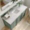 James Martin Vanities Brittany 60in Single Vanity, Smokey Celadon w/ 3 CM Arctic Fall Top 650-V60S-SC-3AF - alternate 3